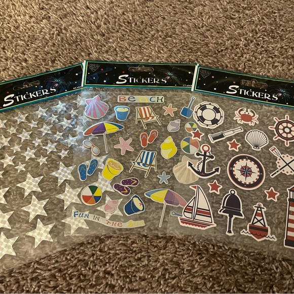 Beach and Nautical Theme Stickers - Picture 1 of 4